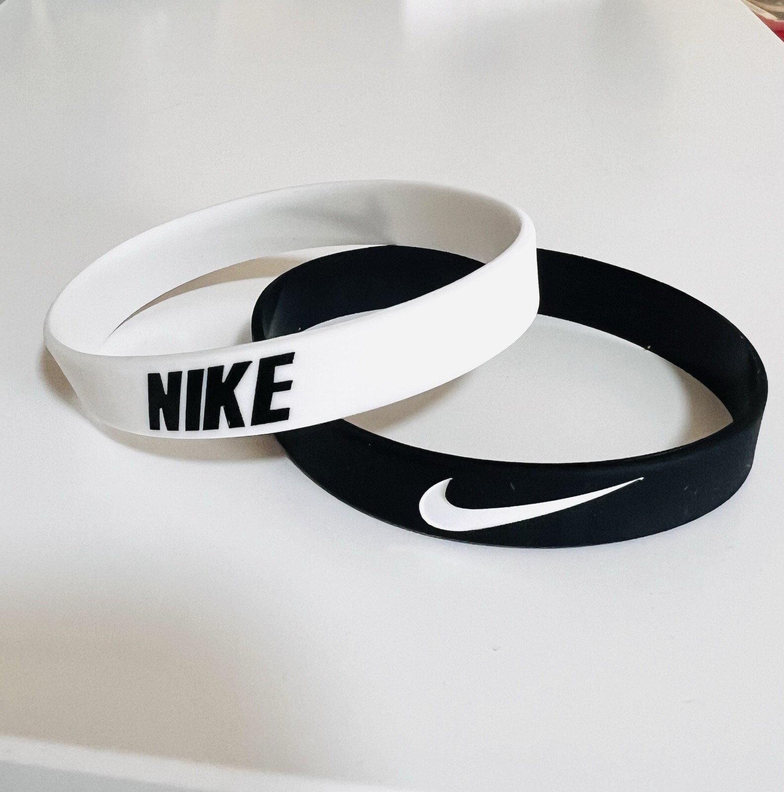 2 Pack - Nike Silicone Wristband Bracelet Oreo Combo