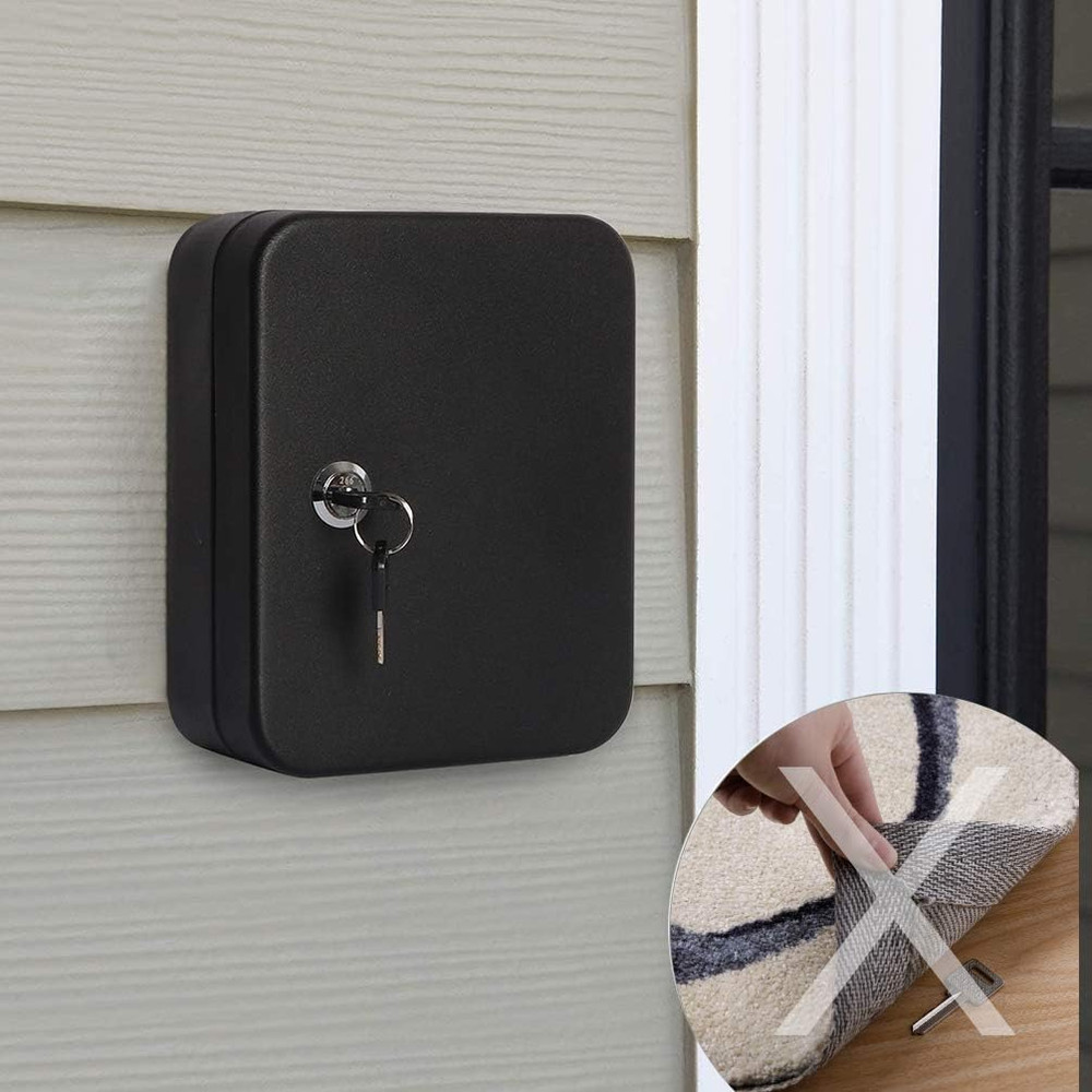Key Cabinet Wall Mount,Locking Key Organizer,Key Storage Lock Box with Key Lock,
