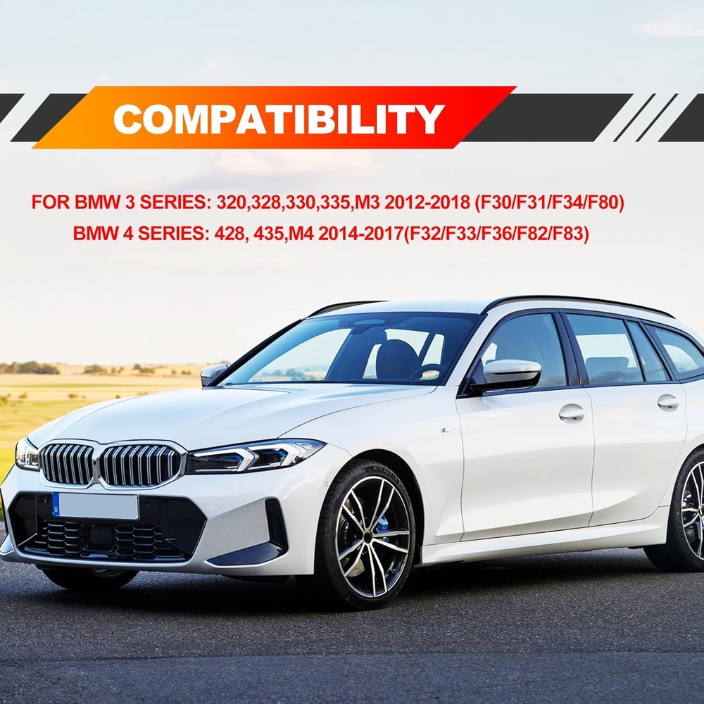 2PCS Door Handle Covers Left Front and Right Front Compatible with BMW 320, 328,