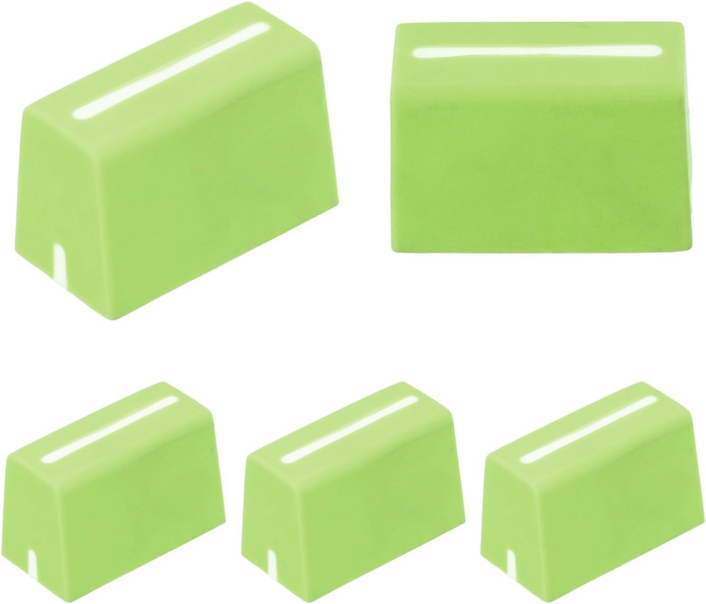 Universal Fader Knobs, Green Mixer Fader Caps Slider Potentiometer Replacement R