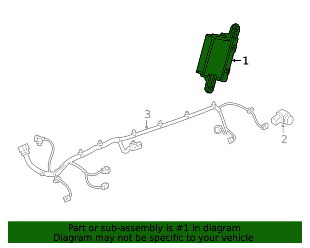 Genuine GM Parking Assist Control Module 39156865