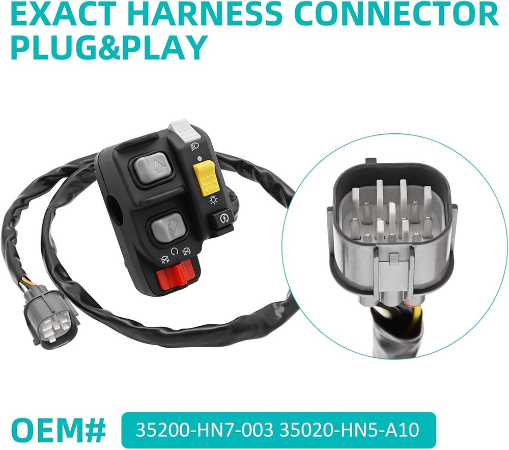 Compatible with Rancher 350 ES 2000-2005 Switch Handlebar Control Electric Shift