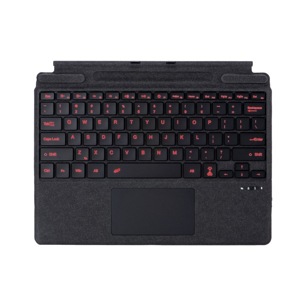 Backlit Wireless Slim Keyboard Touchpad for Microsoft Surface Pro 8/9/X/10/11