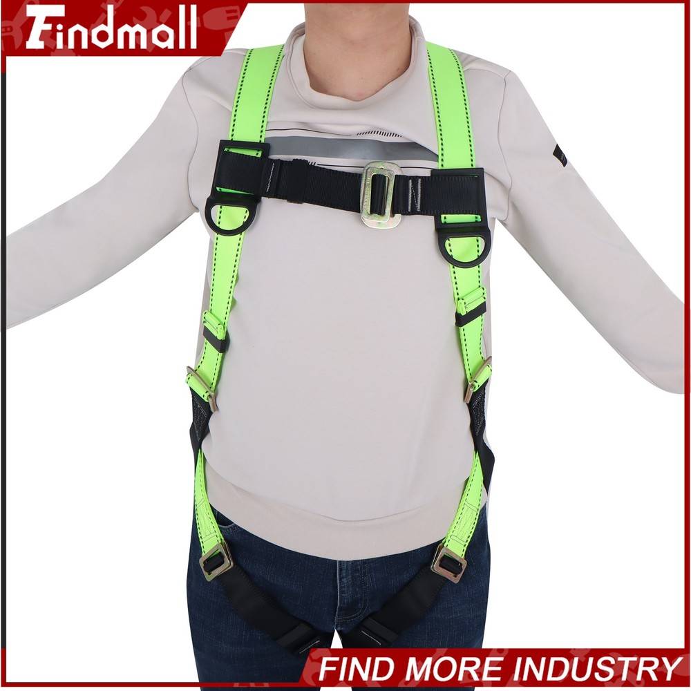 Findmall Safety Harness 5Points 1D Ring Fall Protection Full Body 100% Polyester