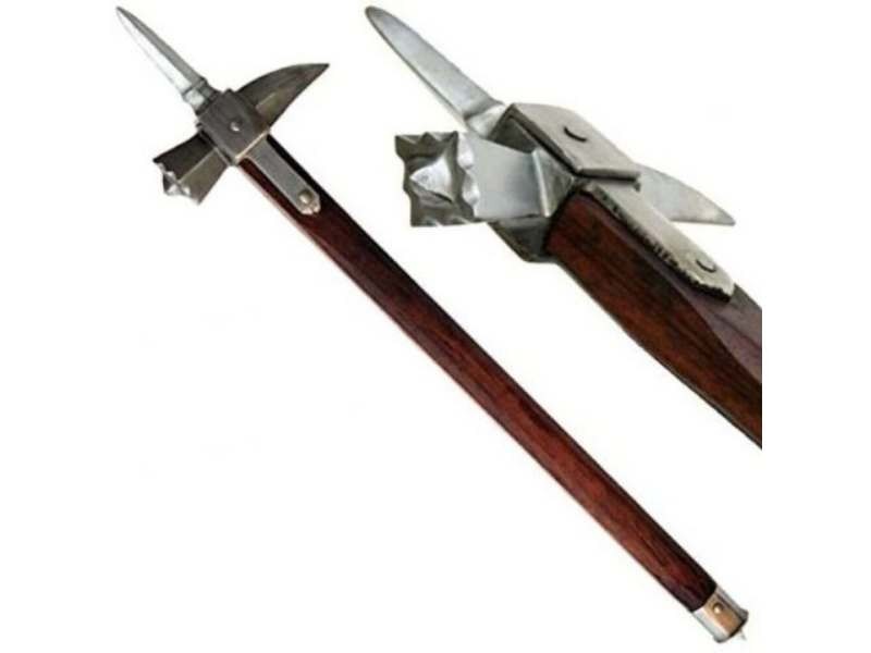 Medieval Warrior Handmade Functional Spiked LUCERNE War Hammer - 20G Steel