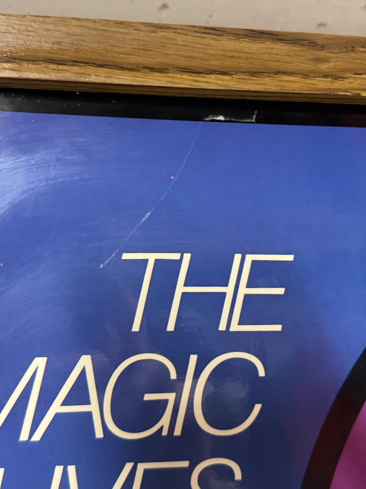 Vintage Walt Disney Home Video sign/clock - The Magic Lives On- LARGE! FREE SHIP