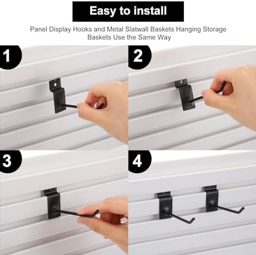 Slatwall Accessory Kit Hooks & Baskets 94 PCS