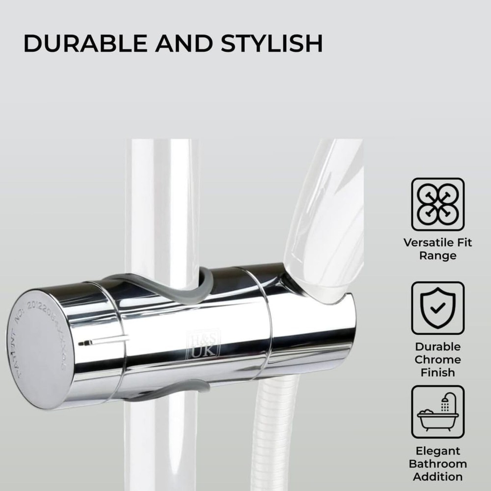 Universal Adjustable Shower Head Holder Slide Bar Bracket Replacement for Slide