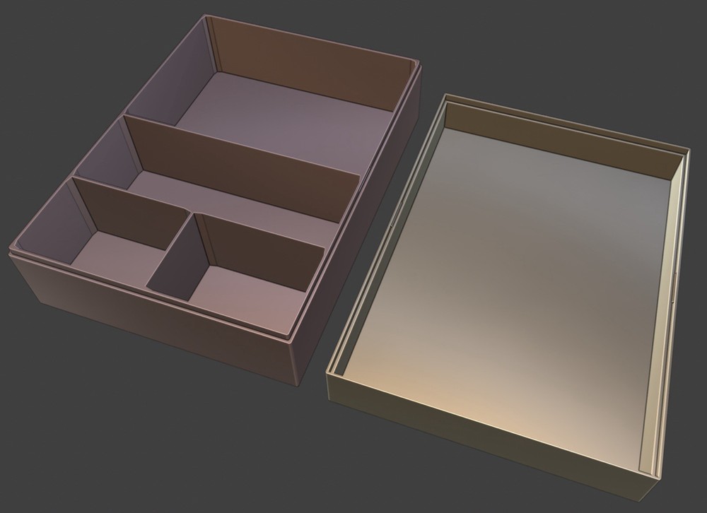 3DP Black Custom Monster Box Small Medium & Large Compartments