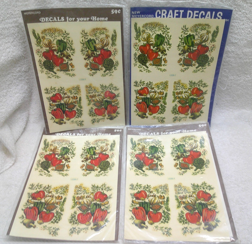 Vintage "Vegetable" Craft Decals