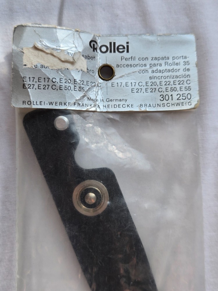Original Rollei 35 Straight Flash Bracket with Sync Adapter