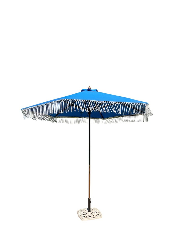 9ft 6 Ribs Replacement Umbrella Canopy w/ Tassel Edges (Canopy Only)