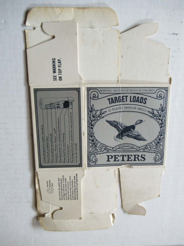 PETERS "Blue Magic" - SHOTGUN SHELLS - EMPTY BOX - 12 GA.