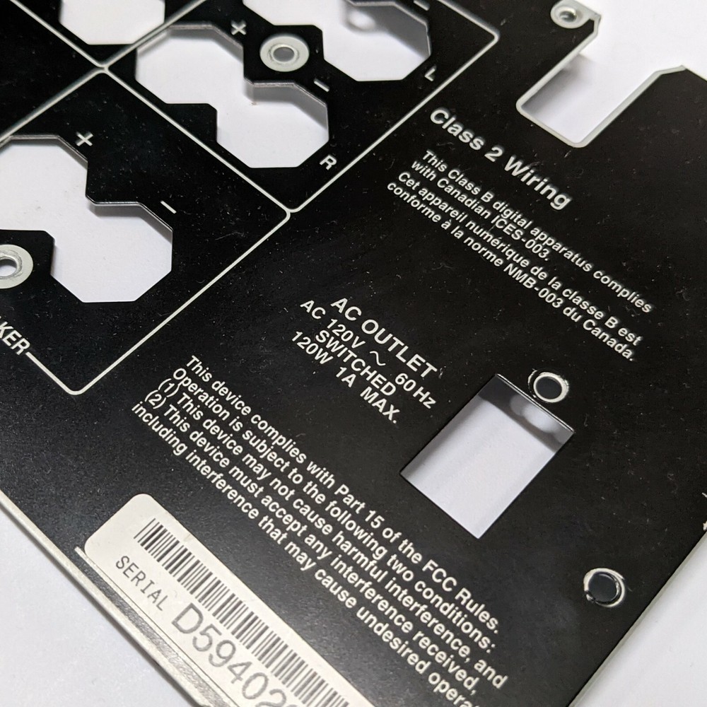 Original Back Panel Cover for Onkyo HT-R530 Receiver
