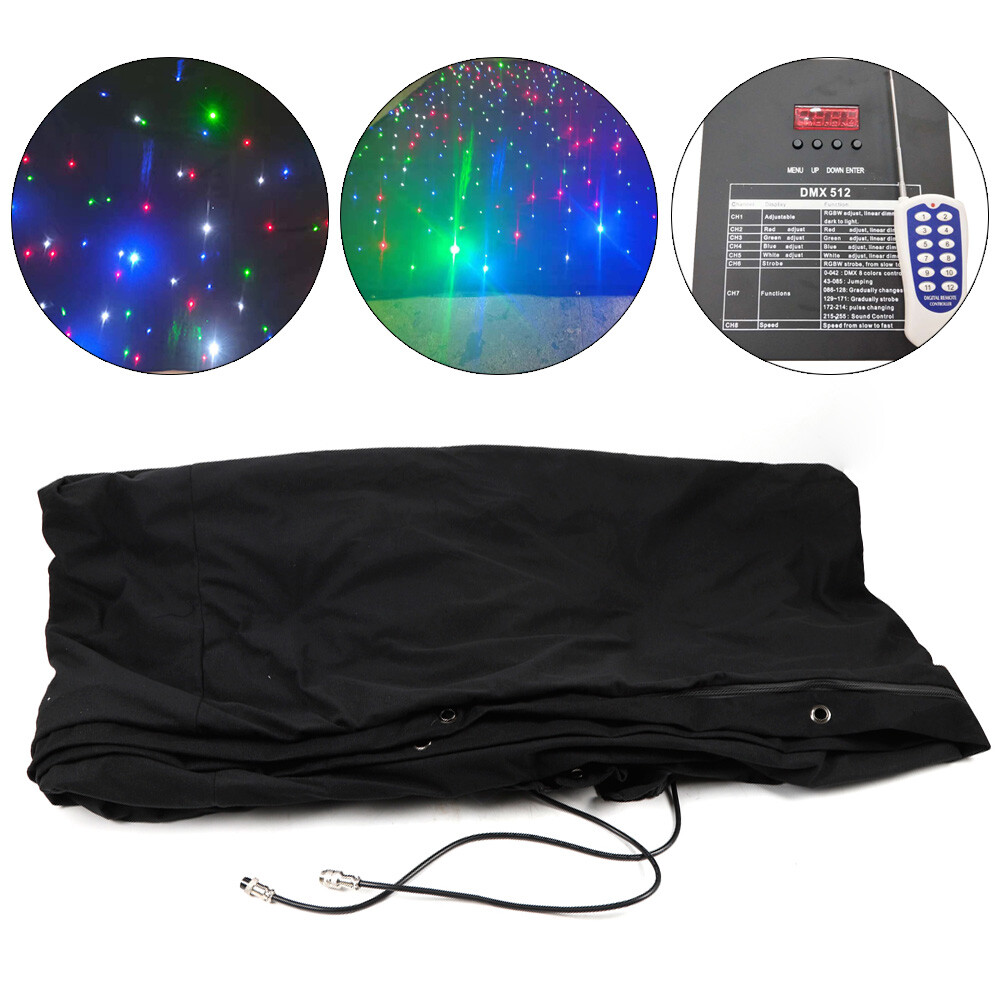 LED Stage Drape Starlight Backdrop LED Curtain for Wedding DMX Controller 3m*2m