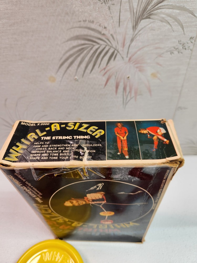 Whirl-a-Sizer Vintage Exercise X 2000 String Thing Complete Toner