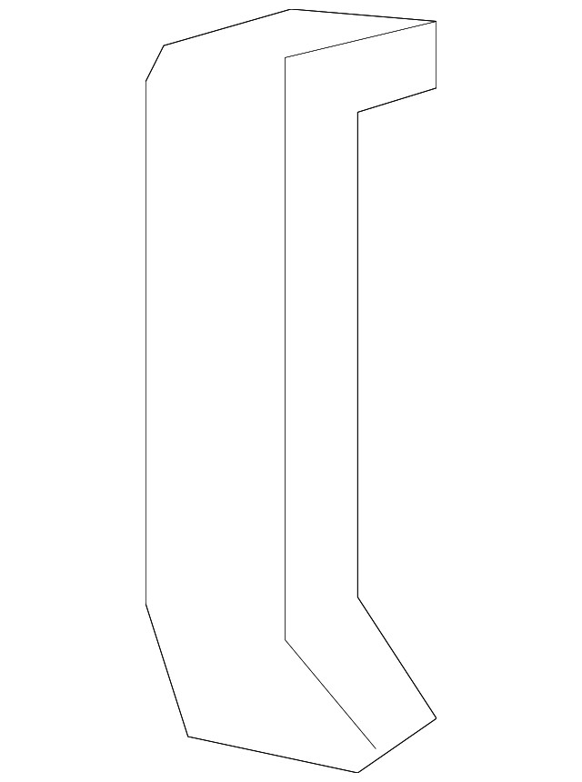 Passenger Side Body Side Rear Compartment Side Trim Panel Bracket (23157763)