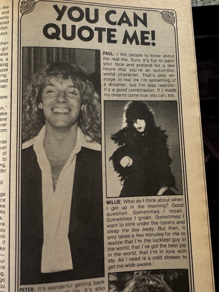 KISS 1978 TEEN SPECTACULAR MAGAZINE GENE PAUL ACE PETER AUCOIN VINTAGE MEGA RARE