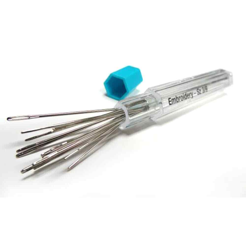 3pk Needle Storage Tubes with Labels, Dritz