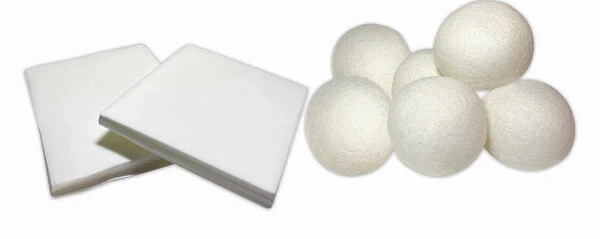 SunflowerLaundry Eco-Friendly Laundry Wool Dryer Balls & Detergent Sheets Bundle