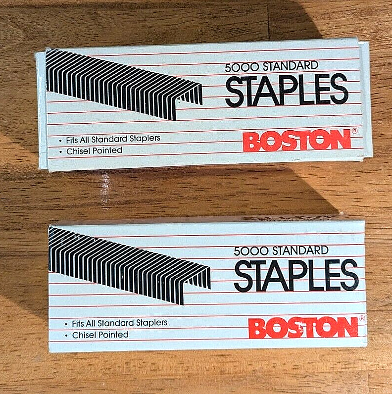 Staples for a Desktop Stapler, 6 full Boxes