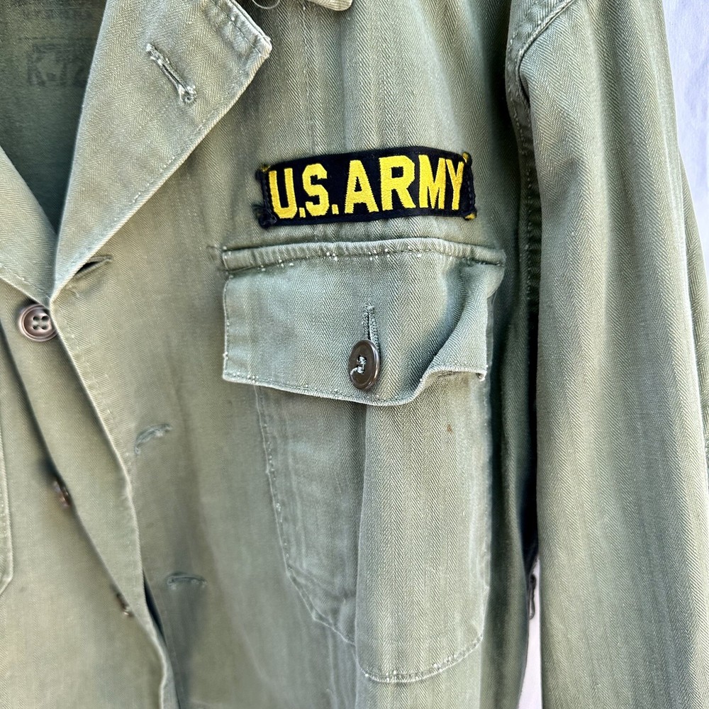 WWII US Army 3rd Pattern HBT Jacket Korean War Named