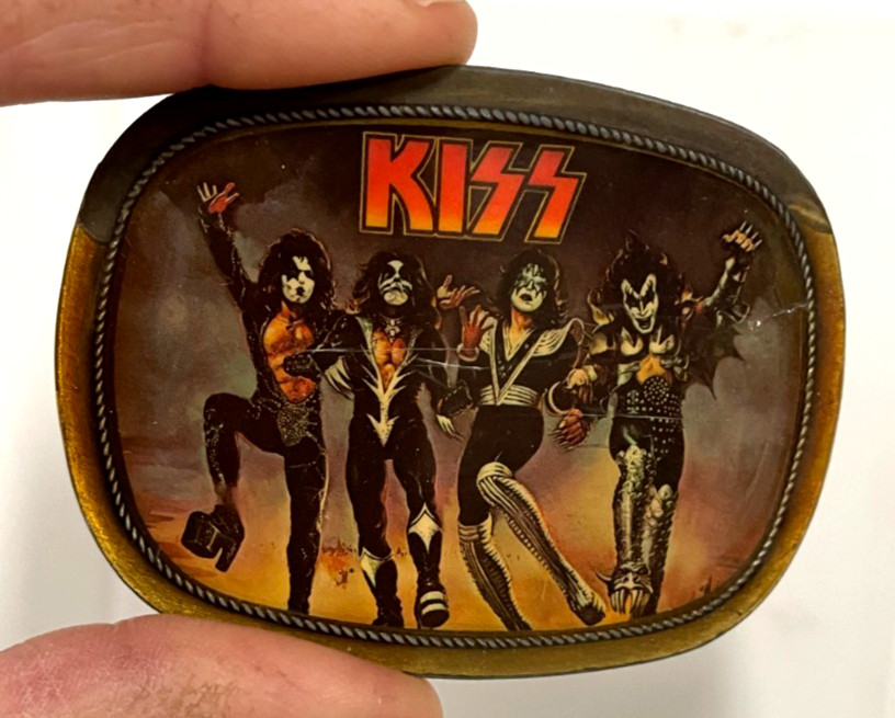 1976 KISS Destroyer Belt Buckle Pacifica Mfg Collectible