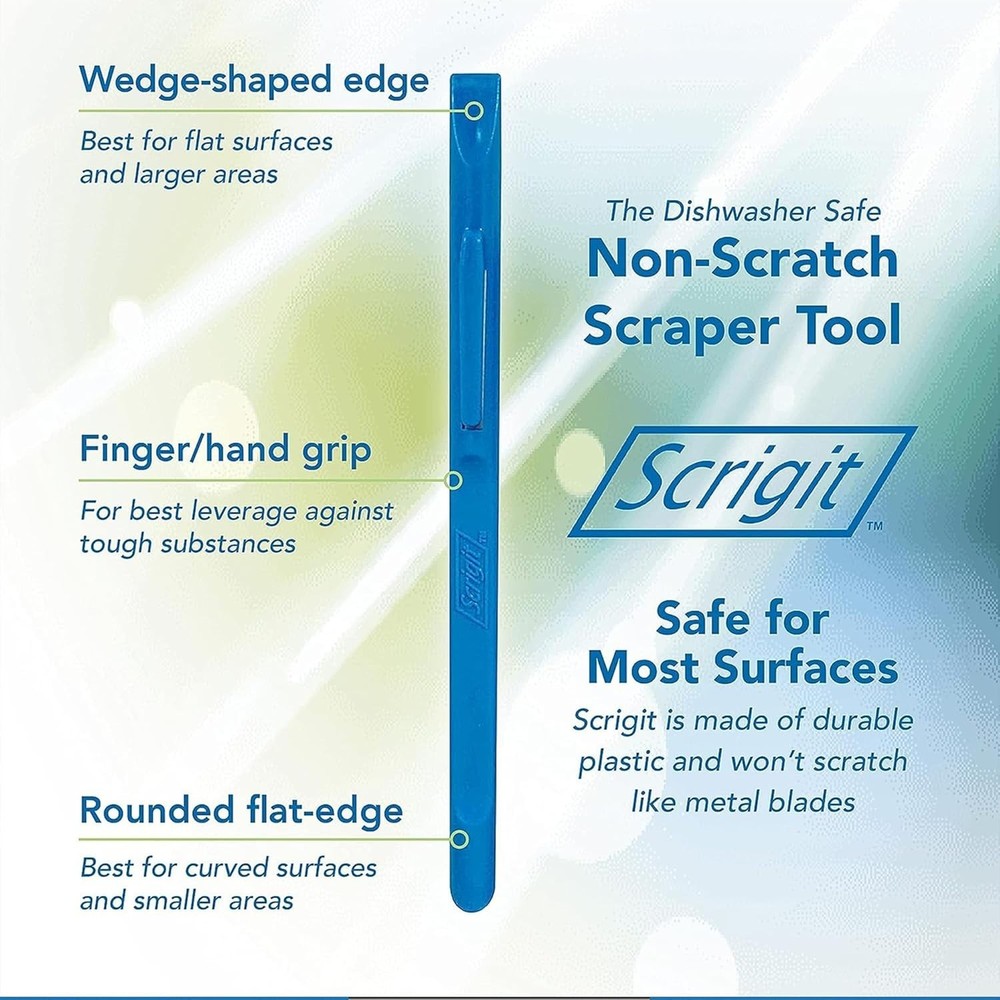 Made in USA No-Scratch Scraper Tool 2 Pack - Multi-Function Cleaning Solution