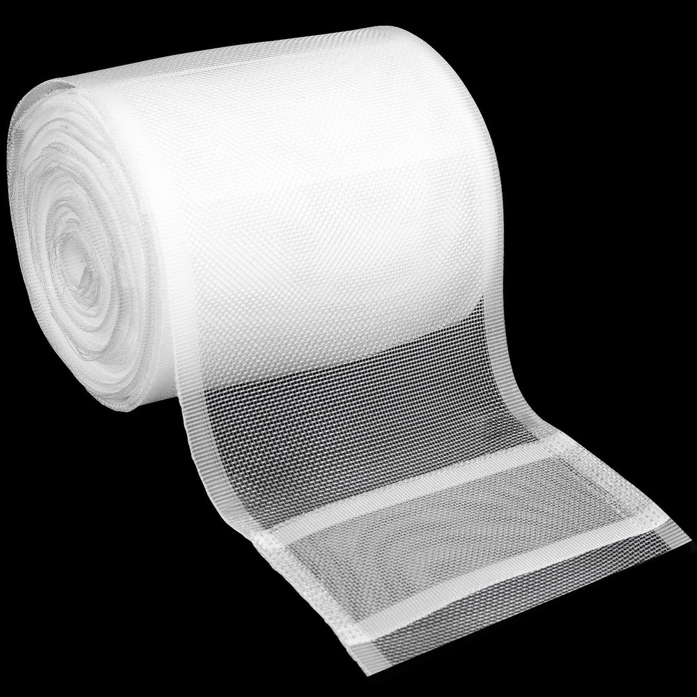 OIIKI 9.8 Yards Translucent Curtain Pleating Tape, White Yards,