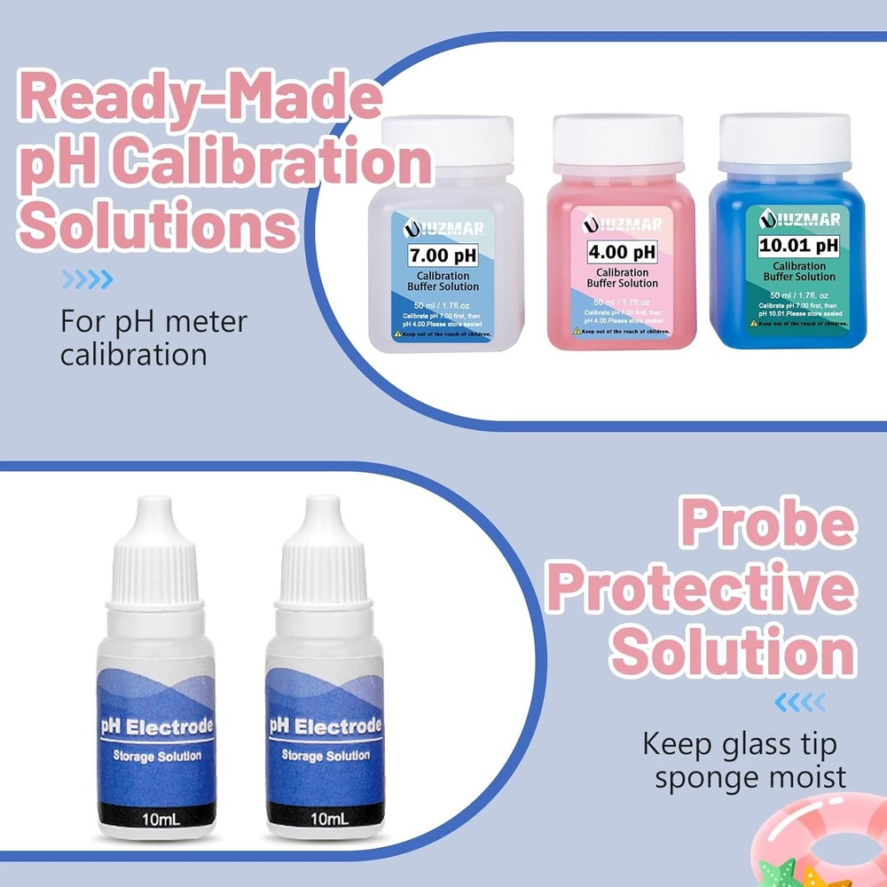 pH Calibration Solution pH7.00/4.00/10.01 50 mL Each, with Probe Storage...