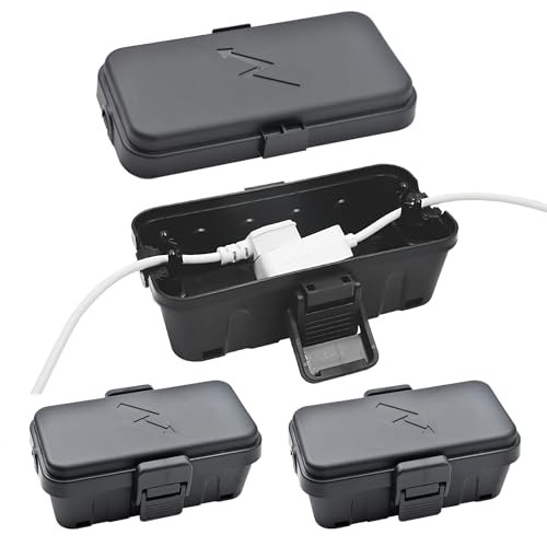 3PCS Small Weatherproof Electrical Connection Box(Inner Black