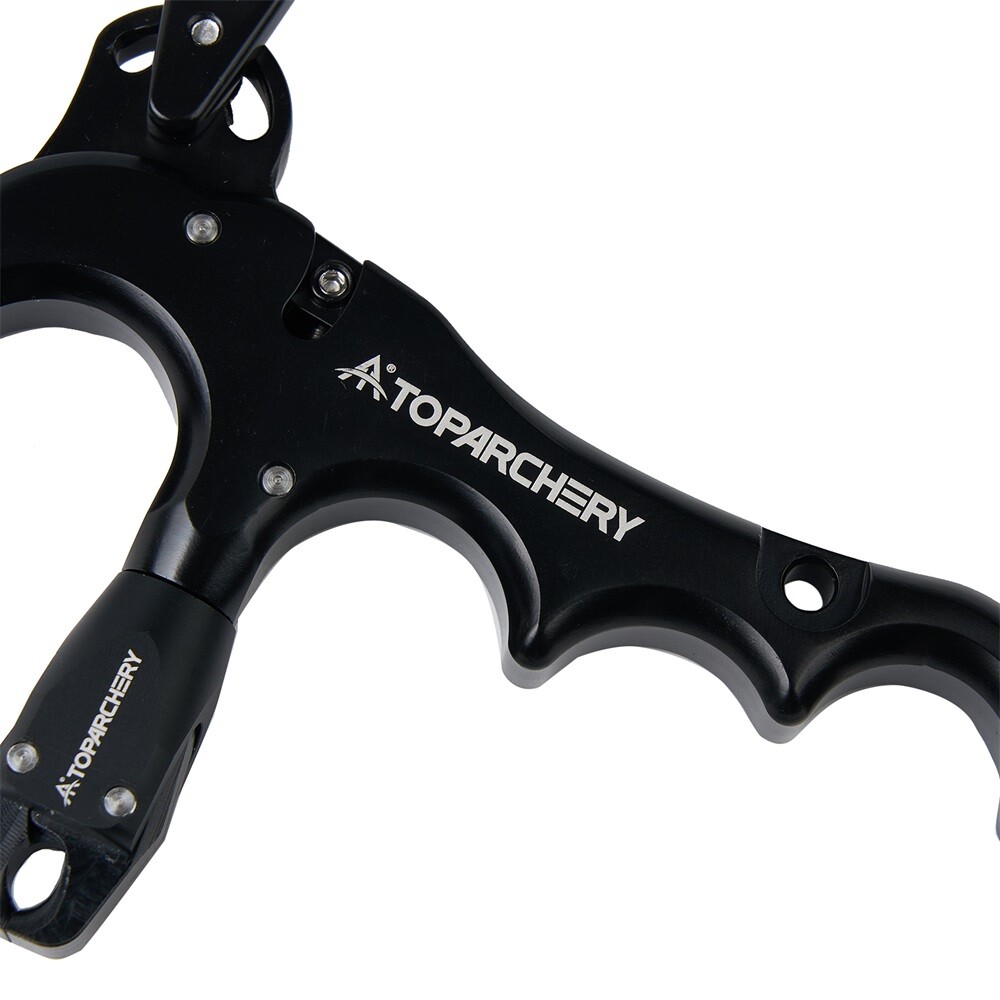 4-Finger Compound Bow Release Aids 360° Thumb Trigger Tools for Archery Hunting