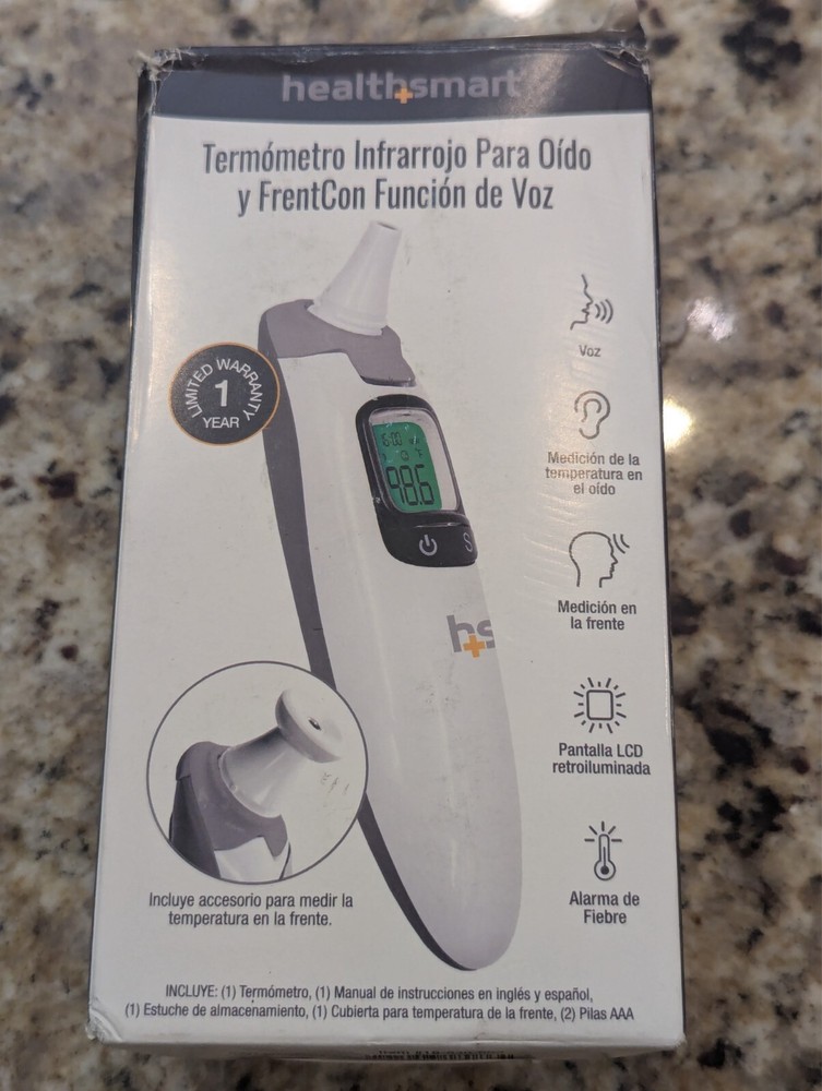 HealthSmart Talking Infrared Ear & Forehead Thermometer