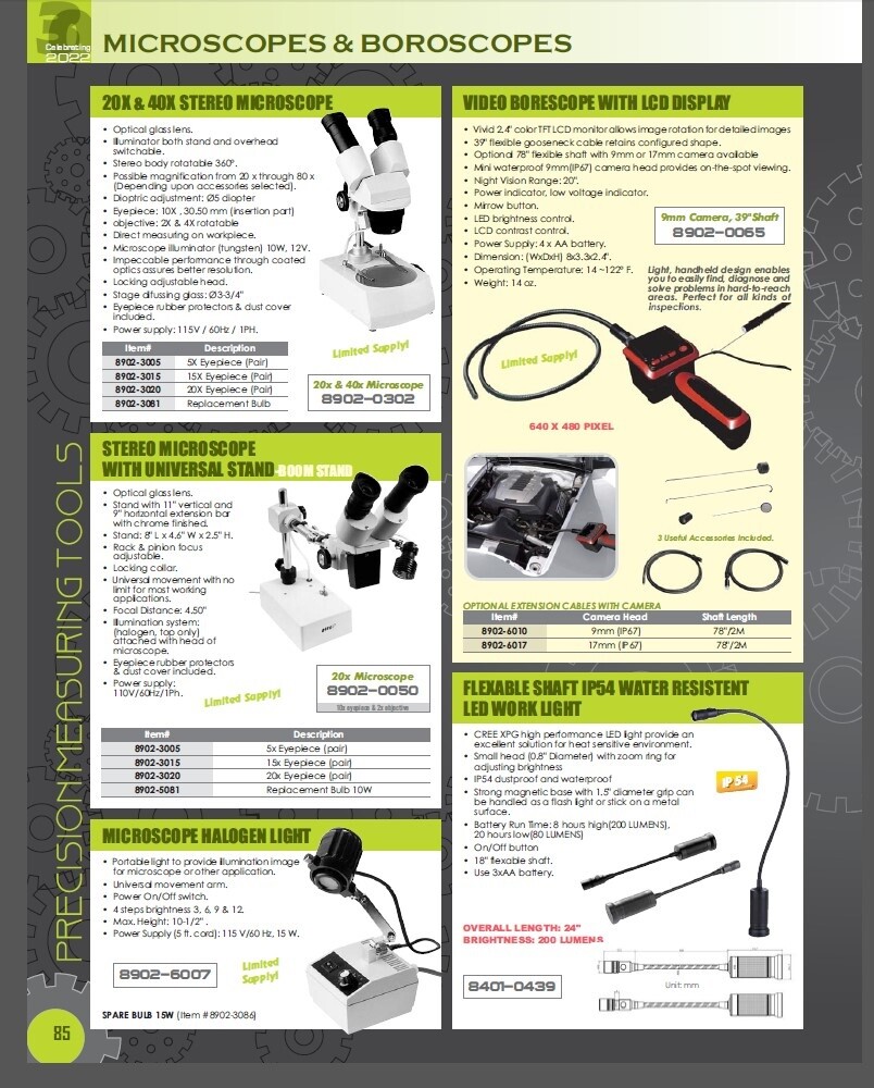 20X DELUXE SHOP MICROSCOPE (8902-0035)