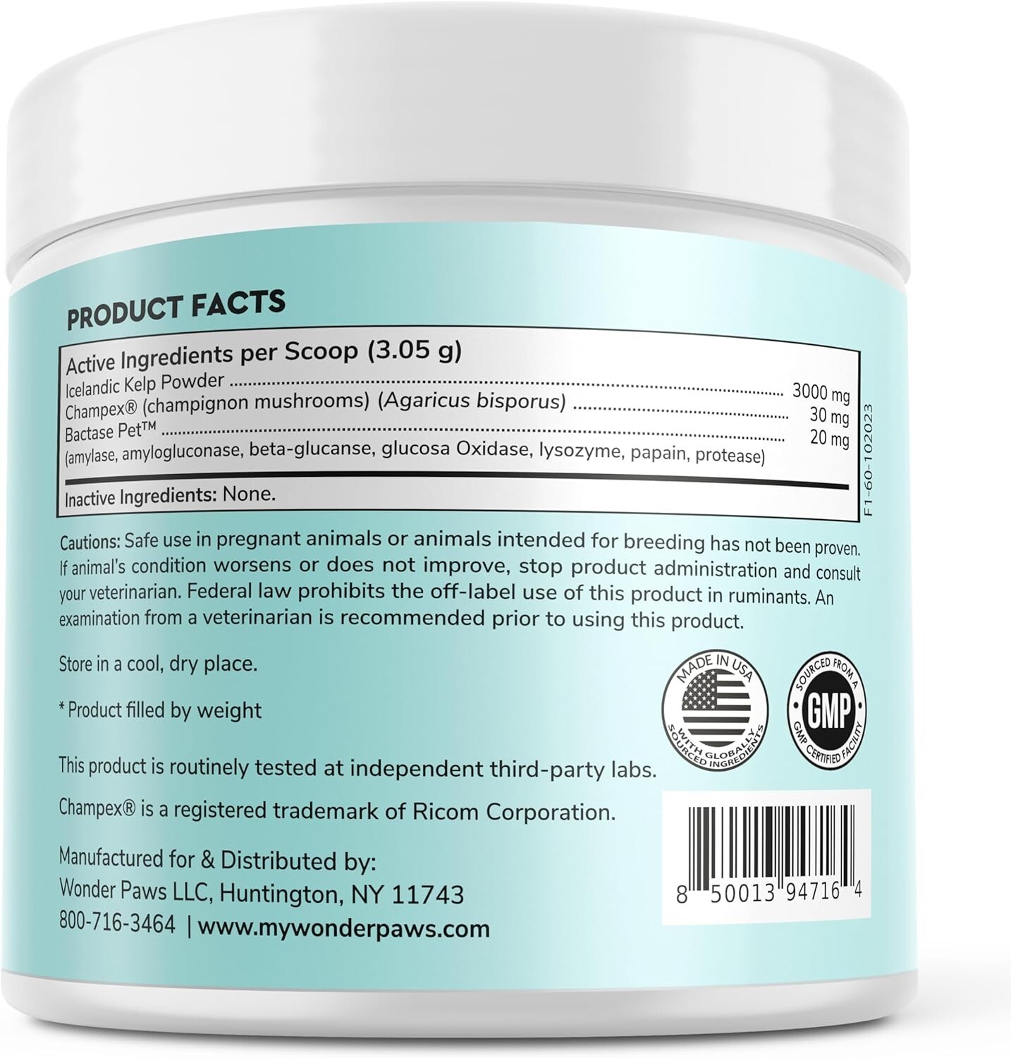 Dental Powder for Dogs – Teeth Cleaning & Dental Care Made Easy – 60 Scoops