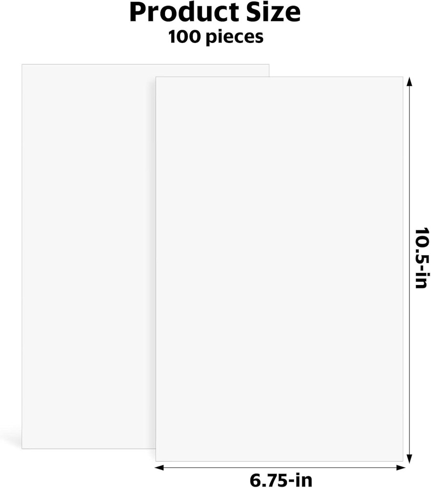 100 Current Size Comic Book Boards Acid Free Thick Durable White