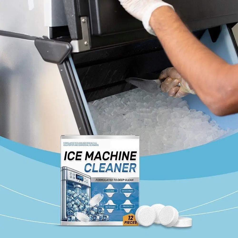 Ice Machine Cleaner Tablets 12 Pack Ice Maker Descaler Deodorizer Universal
