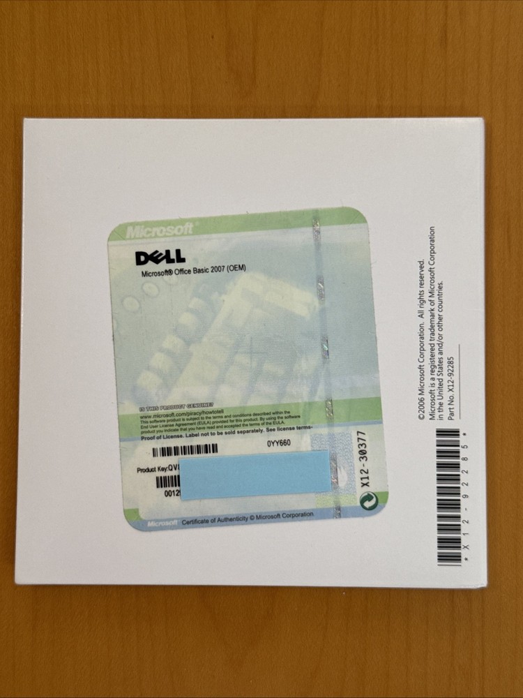 Microsoft Office 2007 Basic - English Full Version w/Key