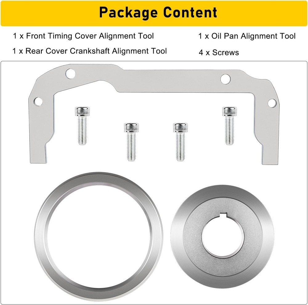 Front Rear Timing Cover & Oil Pans Alignment Tool for LS Engine LS1 LS2 LS3 LS6