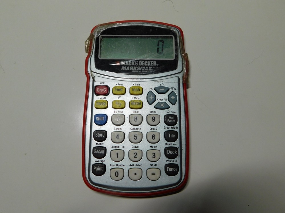 Black & Decker Marksman Material Estimator Calculator Model BDCAL100