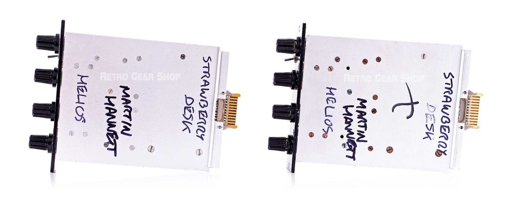 Helios Modules Pair EQ Mic Preamp Vintage Rare Equalier Pre Strawberry Studio