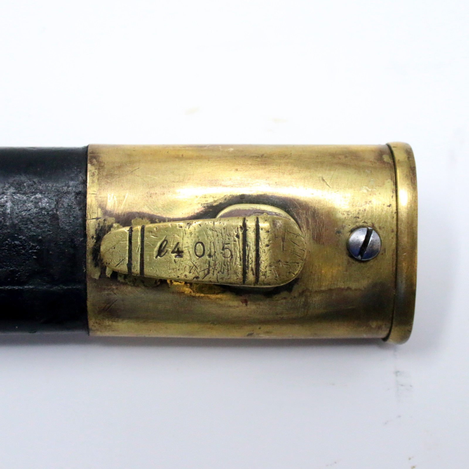 Argentine M1909 Mauser Bayonet Hooked WKC Solingen Leather Scabbard w/Fittings D