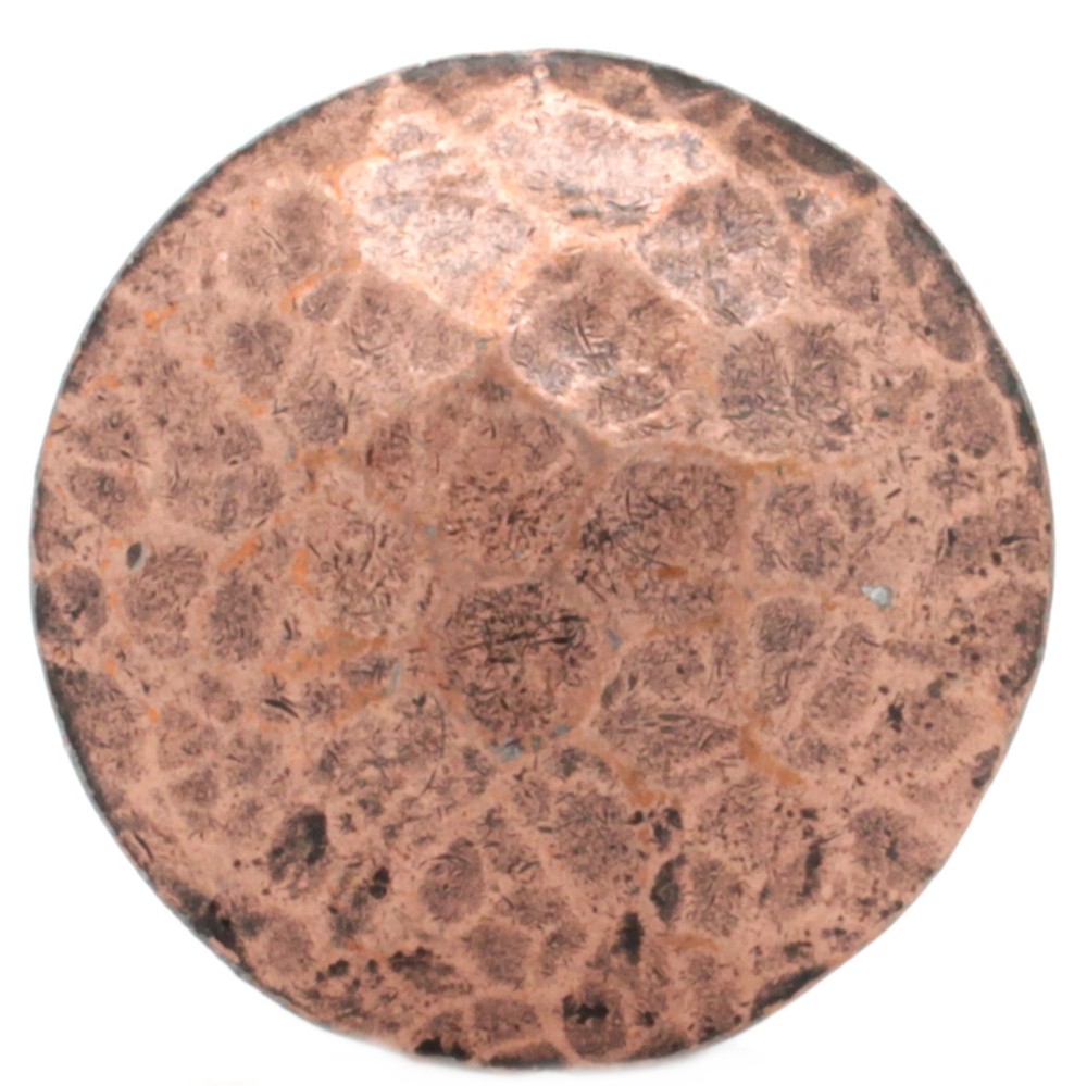 2" Antique Copper Blacksmith Hammered Round Screwback Concho 2" 7444-10