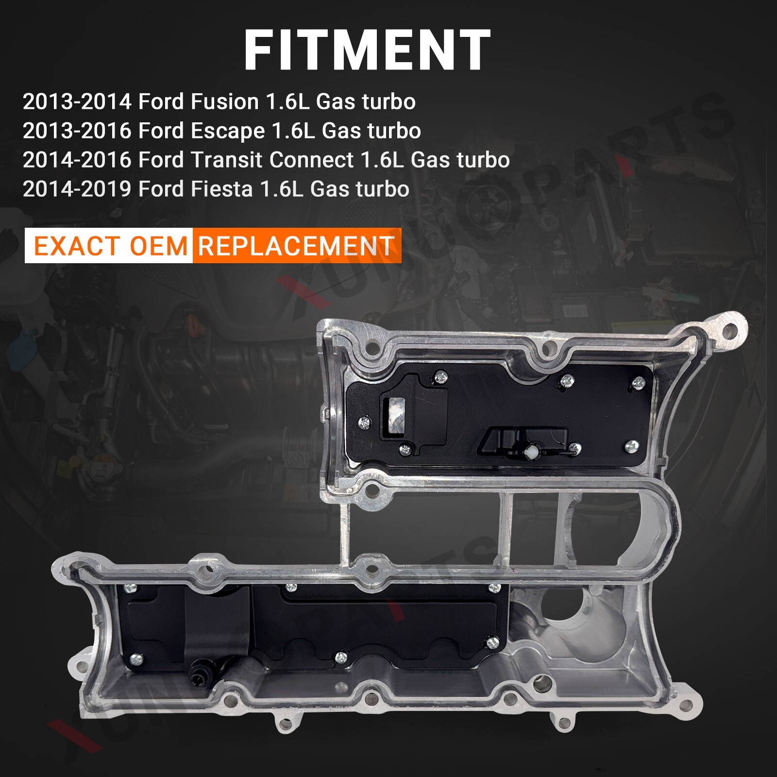 Upgraded Valve Cover for 2013-2016 Ford Escape 2014-2019 Ford Fiesta 1.6L Turbo