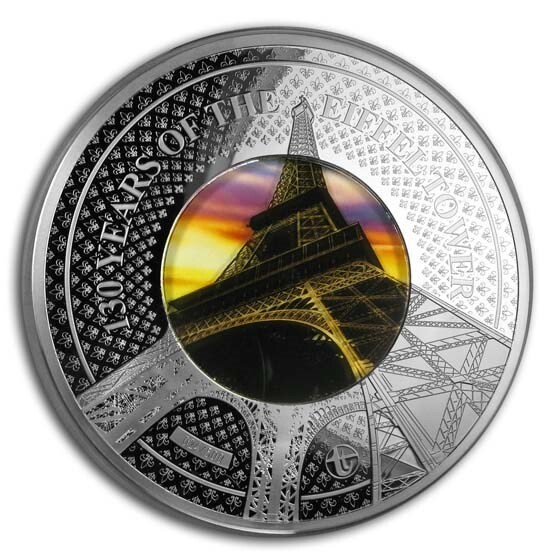 2019 EIFFEL TOWER 130th Anniversary Translucent Treasures5 Oz  10$
