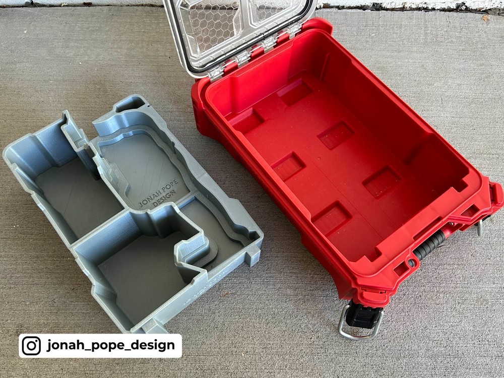 Milwaukee Packout Insert for Dewalt Multi-Tool | Jonah Pope Design (Insert Only)