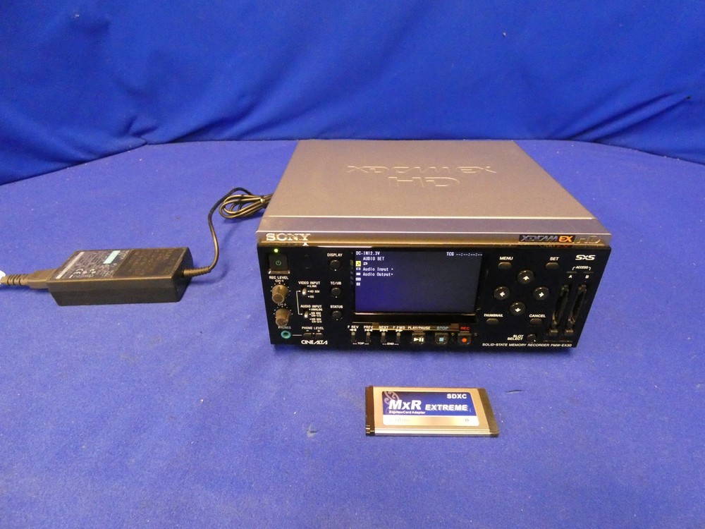 Sony PMW-EX30 Solid-State Memory Recorder w/External Power Supply, Card Adapter