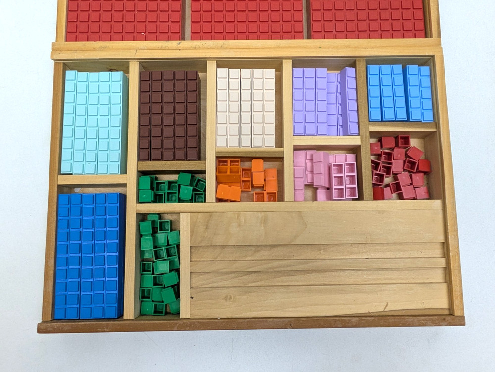 Math U See Manipulatives Integer Block & Algebra/Decimal Insert Kits Lot w/ Case