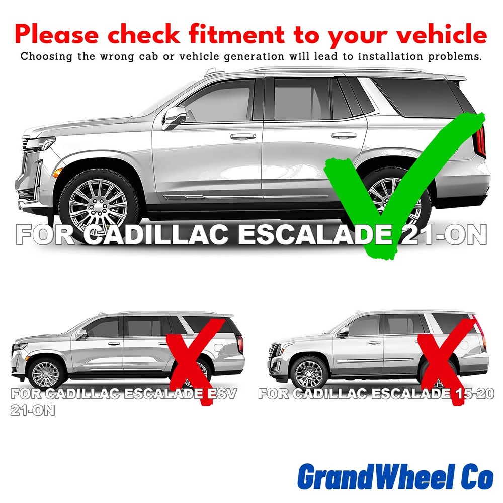 Side Window Deflectors Rain Guards for 2021-2026 Cadillac Escalade