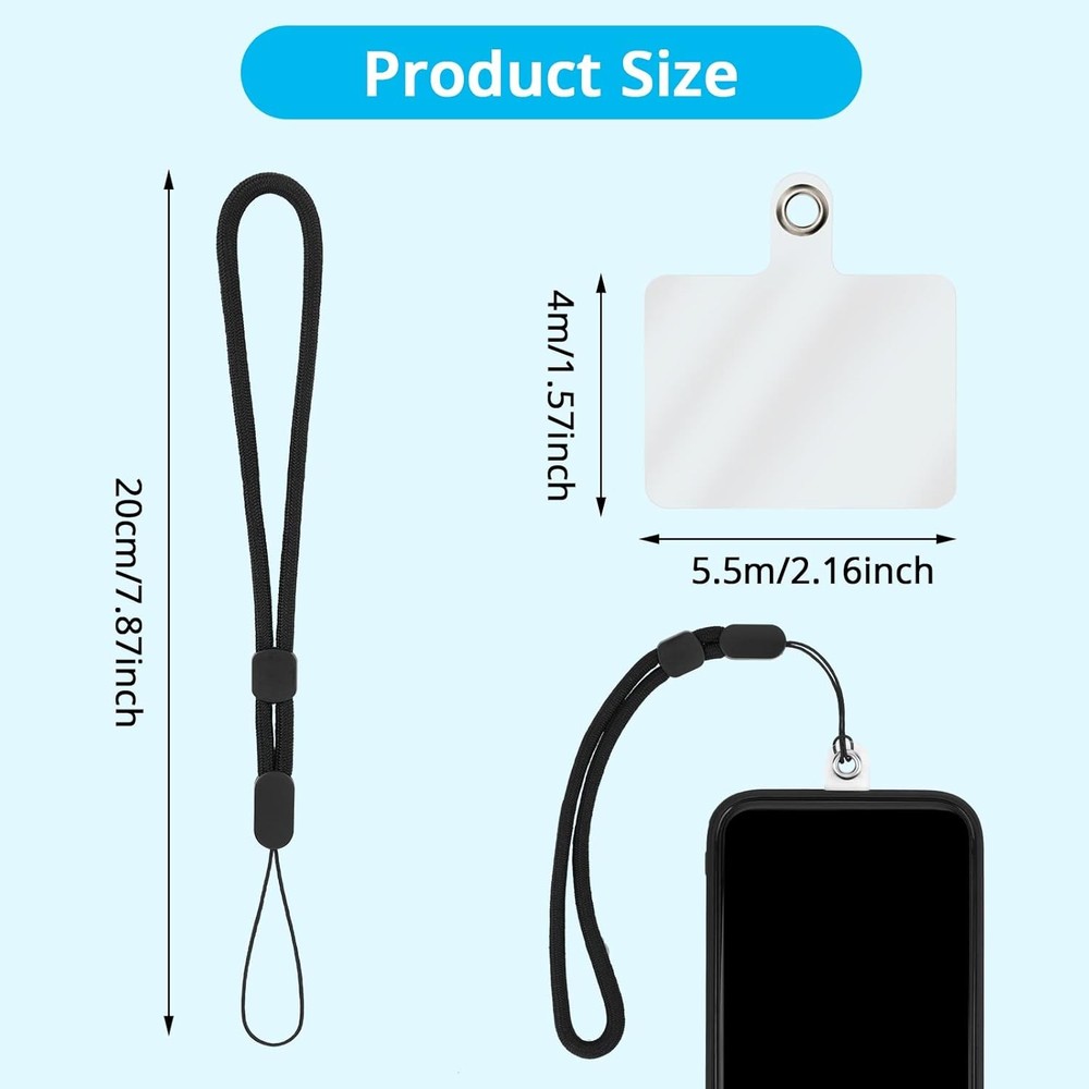cobee Hand Wrist Strap Lanyard with Tether Patch, 6 Pcs Adjustable Nylon...